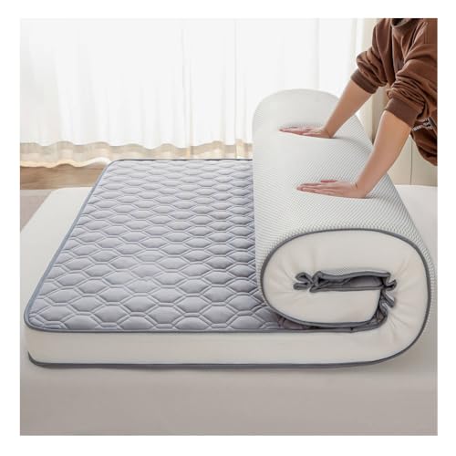 Ghygetrich Topper Viscoelástico, Colchon Topper Viscoelástico Toper Colchon Sobrecolchon sobre Colchon Grey 120 * 200cm