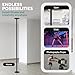 SereneLife Professional Upgrade Spinning Dance Pole - Portable & Removable Stripper Fitness Pole, Adjustable & Smooth Connection, Great for Workout & Exercise, Club, Bedroom, Home - SLDPBK (Black)