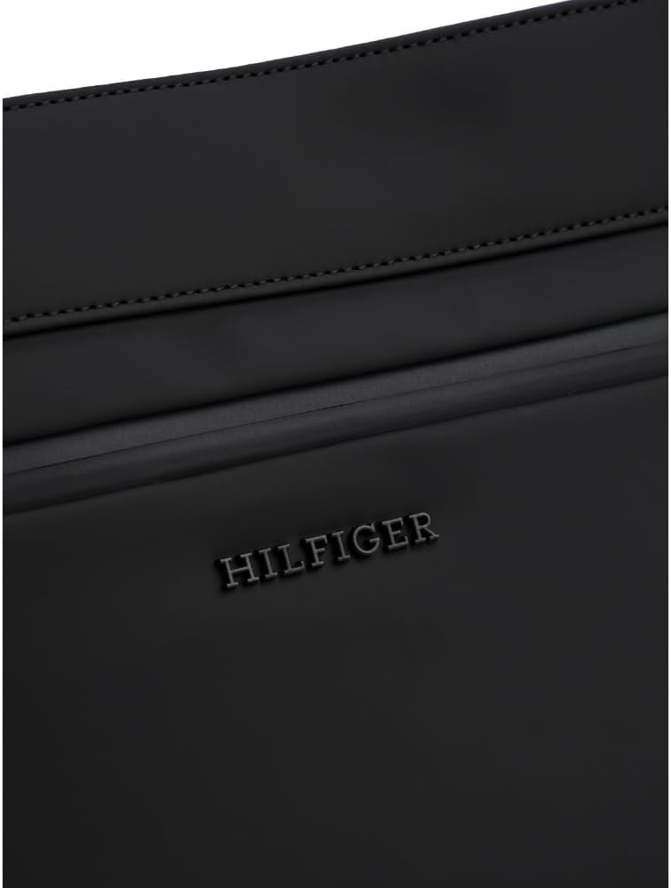 Tommy Hilfiger Men's Lightweight Small Messenger Bag With Zipper and Adjustable Strap