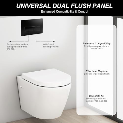 Plaque commande WC suspendu compatible Geberit Sigma : remplacez votre plaque cassée