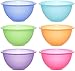 idea-station NEO Kunststoff-Schalen 6 Stück, 16 cm, 650 ml, bunt, mehrweg, bruchsicher, Plastik-Schüssel, Müsli-Schale, Schüssel-Set, Plastik-Geschirr, Party-Geschirr, Camping-Geschirr