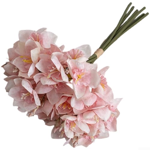 Pumixiy Wedding Home Decor Artificial Flowers Floral Daffodi
