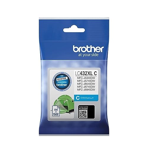 Encre Brother LC432XL cyan pour imprimer vos dossiers professionnels à la maison