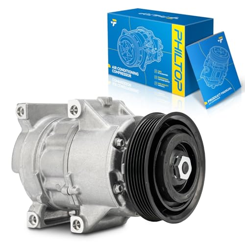 Image of PHILTOP 178312 NEW AC Compressor Compatible with Hyundai Sonata 2015-2017 2.4L, Sonata 2015-2017 2.0T, Air Conditioning Compressor with Clutch
