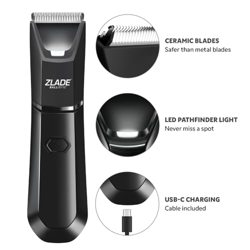 Image of Zlade Ballistic LITE PLUS Trimmer for Men | Beard and Body | 9 Weeks of usage, 1 Hour Non Stop Runtime | 5 Mins USB C Quick Charge | 1.5mm to 10mm Length Settings | Fully Waterproof