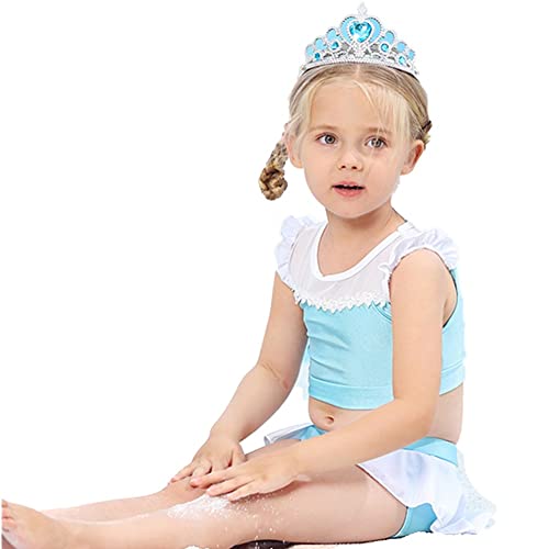 Image of MYRISAM Girls Princess Two-Piece Tankini Swimsuits Party Bathing Suits Ruffles Beach Surf Swimming Swimwear Bikini Set