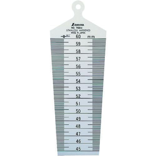 Shinwa Sokutei 62615 Taper Gauge No. 700C 1.8-2.4 inches (45-60 mm)