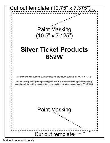 Image of 652W Silver Ticket in-Wall Speaker with Pivoting Tweeter (6.5 Inch in-wall)