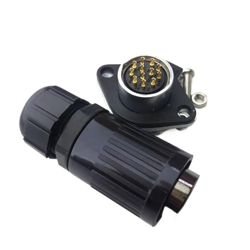 Conector Panel Aviación 12 Pines IP67 HP20 Series miniatura 2