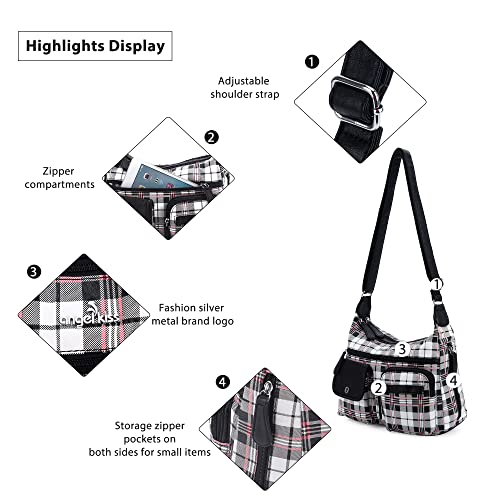 Image of Angel Kiss Crossbody Bags for Women, Ladies Shoulder Handbags and Purses Medium Faux Leather Pocketbooks | Ladies