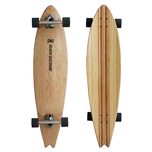 HEAVEN SKATEBOARD Malibu 39インチ ヘブン スケートボード マリブ ロングスケートボード サーフスケート アウトレット品（Amazon）