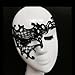 SYBL Black Lace Masquerade Mask Half Face Eyemask for Women Halloween Costume Cosplay Accessories