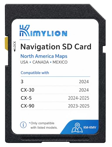 MAZDA CONNECT software (Version 59) - 2017 Mazda3 & Mazda6 5 Navigation SD Card KMV666EZ1C Compatible with 2024 Mazda 3/CX-30, 2024-2025 CX-5, 2023-2025 CX-90 – Offline GPS Map Update for USA/CAN/MEX, HUD Support, Plug & Play