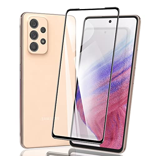 Galaxy A53 5G 用の フィルム 用の 保護ガラスフィルム 耐衝撃 HD 撥油性/疎水性/指紋防止 耐指紋 硬度9H 薄型 高透過率 衝撃吸収 保護シート Galaxy A53 5G 用の