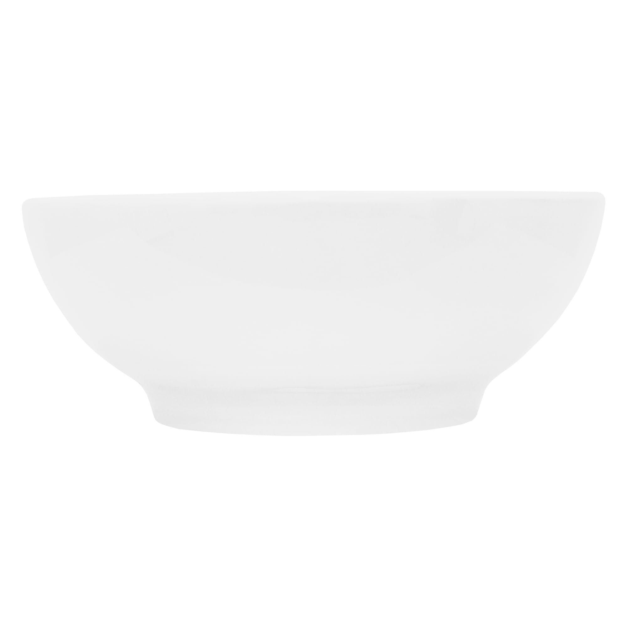 LuxeBath Design umywalka podumywalkowa ceramiczna okragla biala Ø455x185 mm elegancka umywalka nablatowa reczna wodospadowa nowoczesna trwala latwa w czyszczeniu do lazienki i toalety goscinnej