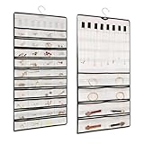 HMCEY 48 Compartimentos Organizador de Joyas Colgante 43 X 78 CM,Colgador...