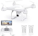Drone avec GPS Potensic drone avec 1080P HD caméra à angle réglable en temps réel FPV et T35 Avion en Fonction Suivez-moi, maintien de l'altitude, GPS retour à la maison Meilleur cadeau de la fête