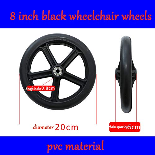 SMYH Ruote di Ricambio in Gomma per deambulatore