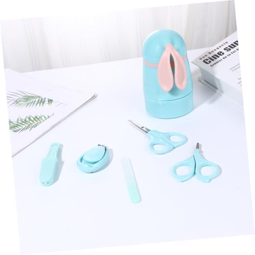 Baby Nail Care Set with Clippers and File, 5 Piece Blue - Image 5