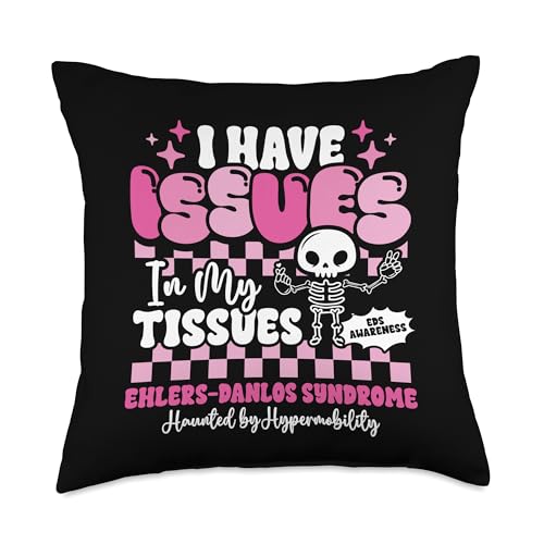 Ehlers-Danlos Syndrome Tissue Skeleton Throw Pillow