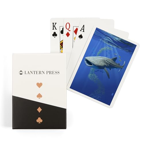 Lantern Press Whale Shark, 52 Naipes Póker para Adultos