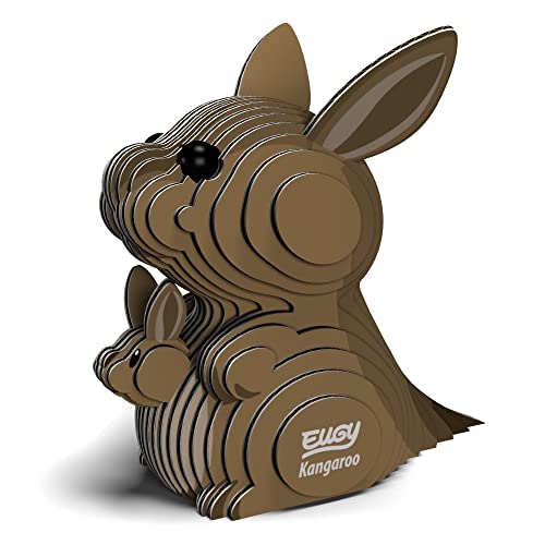Canguro EUGY modelo 3D, rompecabezas educativo para armar en casa 4