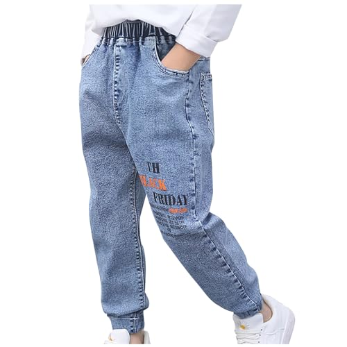 KODMNSW Jungen Jeans Sommer Hosen Jungen-Jeanshosen Freizeithose...