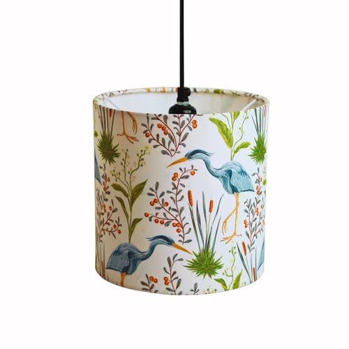 Image of ExclusiveLane 'Ostrich' Pendant Hanging Lights for Living Room (Set of 2, 8.1 Inch, Cotton Cloth Wrapped Over Polyvinyl) |Pendant Lights for Ceiling Lights for Living Room Hanging Lamps for Bedroom