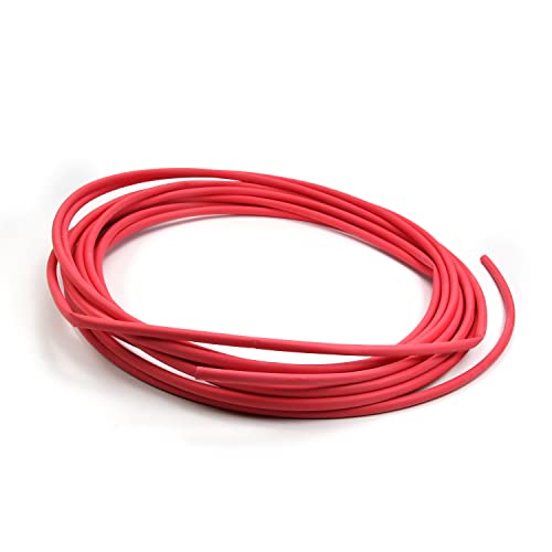 Othmro Tubo termorestringente PE 6mm Diametro 10M Lunghezza 2:1 Tubo di isolamento elettrico Tubo di filo Guaina Avvolgente Rosso 1PCS
