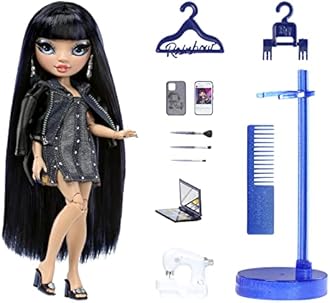 Rainbow High Fashion Doll - Kim Nguyen - Blue Doll - Fashionable Outfit & 10+ Colourful Game Accessories - For Collectors and Children from 4-12 Years