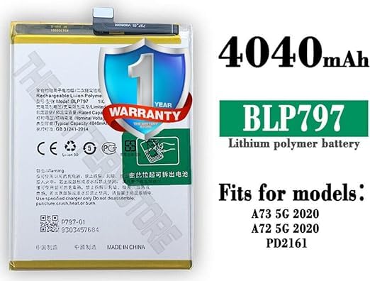 Image of Original BLP797 Battery for Oppo A72 5G,A73 5G,CPH2161,PDYM20 Battery with 1 Year warrenty**** (N0031)