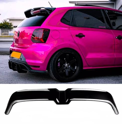 For Auto Perfectionists UK Rear Boot Spoiler Compatible With VW Polo MK5 6R 6C GTI R 2009-2017 OT Style ABS Gloss Black