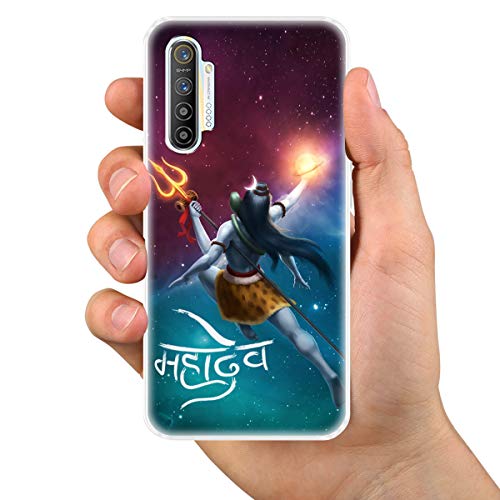 Image of Fashionury inchBHAGWAN Shiv Printed Soft Back Cover Case for Realme XT /Designer Back Cover for Realme Xt