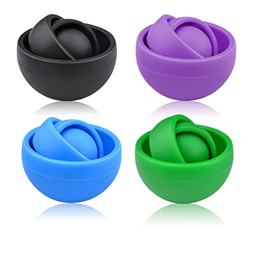 Image of Fidget Toy for Adults, 4PC Fidget Spinner for Teens, Gift Ideas for 8-12 Boys Girls Kids, ADHD Autism Stress Relief Finger Toy