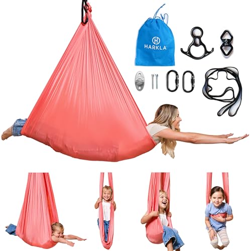 Harkla Sensory Swing for Kids & Adults - Holds 300lbs,