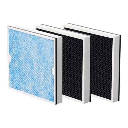 Image of ALORAIR HEPA /Activated Carbon Filter Replacement Set for CleanShield HEPA 550 Air Scrubber (Pack of 3)