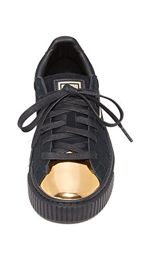PUMA Women's Suede Platform Gold Fashion Sneaker4