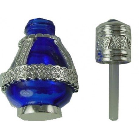 Spikenard Anointing Oil, Colbalt Blue/silver Bottle