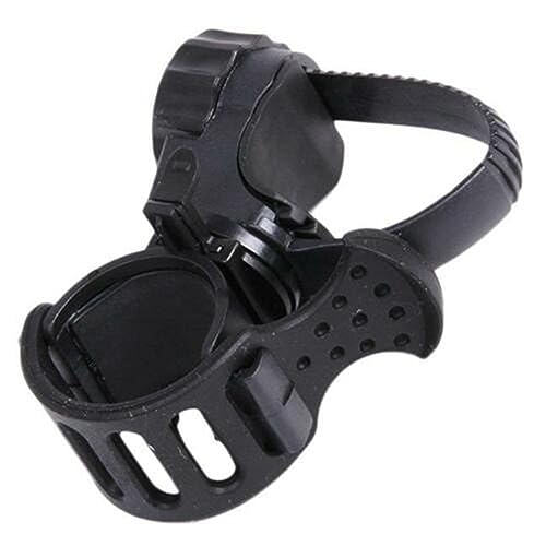 Géneric Universal 90/360 Degree Rotating Bike Handlebar Flashlight Clip Bicycle Torch Mount Clamp Holder Grip Bracket Cycling Accessories