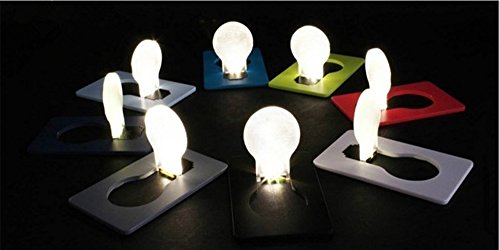 Jackie Portable Pocket Led Card Light Lamp Put In Purse Wallet 10Pcs #TOP3