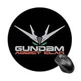 マウスパッド 機動戦士ガンダム ゲーミングマウスパッド 小型 円形 滑り止め おしゃれ 光学式マウス対応 ノートパソコン オフィス用