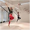 Bungee Fitness Set for Dance/Weight Loss, Black Bungee Resistant Band with Wider Waistband, Bungee Fitness Equipment Set No Splicing & Anti BreakingL-Fit for 148.8-170.6 lbs
