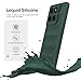 BonYonka Silicone Case for Motorola Moto Edge 60 Fusion, Anti-Scratch Microfiber Lining, Shockproof Case with Camera Protection, Green