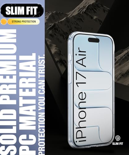 Image of WOW IMAGINE Ultra-Hybrid Back Case Cover for iPhone 17 Air | Compatible with MagSafe | Drop and Camera Protection | Shock Proof Crystal Clear Mobile Back Case (PC+TPU, Transparent)