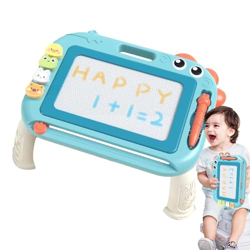 Samuliy Tablero magnético de dibujo, tapete magnético para garabatos, tablero de juego de escritura reutilizable borrable, actividades de aprendizaje preescolar para actividades en avión y coche