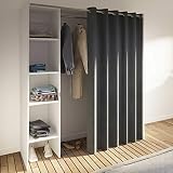 Dressing 1 Colonne Bois Blanc/Anthracite 160 x 182 x 50 cm, 4020A2193R00