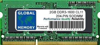 RAM DDR3 1600MHz 2Go pour corriger les lenteurs du Mac Mini Serveur 2012