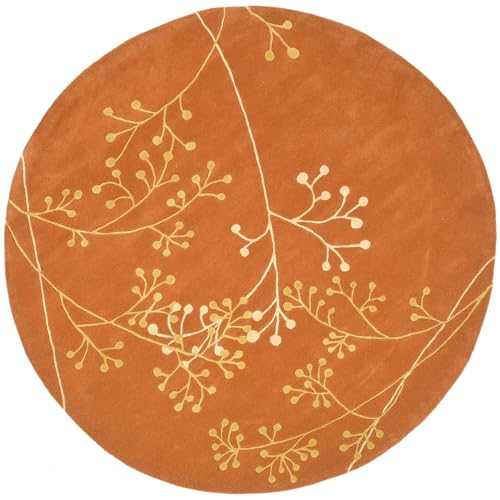 Image of Sifa Carpet Round Handmade Mid-Century Modern Abstract Premium Wool Entryway Foyer Living Room, Bedroom Kitchen Area Rug, Weight -72 Pund, Size-11x11 Feet (132x132 Inch Round)