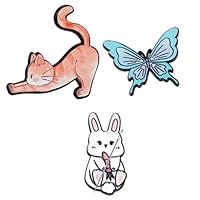 Magnetischer Nadelminder 3 Stück Niedliche Tierdesigns für Stickerei Und Näharbeiten Praktisches Nadelkissen für Kreuzstich Nähzubehör Tragbarer Nähnadelheber Nadelkissen Nadelkissen Magnetisch