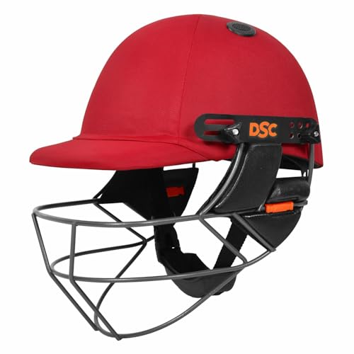 DSC Punch Cricket Helmet for Mens, Colour - Red, Size - X - Large